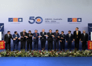 Australia's Prime Minister and the leaders of ASEAN member states and East Timor pose for a family photo at the ASEAN-Australia Special Summit, in Melbourne on March 5, 2024 [File: Reuteres/Jaimi Joy]