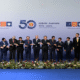 Australia's Prime Minister and the leaders of ASEAN member states and East Timor pose for a family photo at the ASEAN-Australia Special Summit, in Melbourne on March 5, 2024 [File: Reuteres/Jaimi Joy]