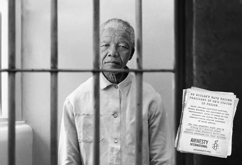 Imajen: Nelson Mandela