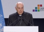 Archbishop Caccia delivers a Statement at the Fourth International Conference on Financing for Development, in Seville, Spain
