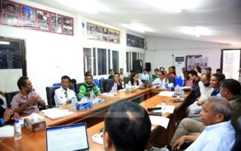 Imajen: Conselho de Imprensa de Timor-Leste (CITL) realiza enkontru importante ho Responsável Mídia no reprezentante sira husi Asosiasaun Jornalista atu diskute proposta alterasaun ba Lei Komunikasaun Sosiál, ne’ebé iha relasaun direta ho dezenvolvimentu era dijitál. (Dili, 5 Agostu 2025)