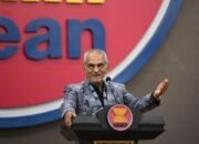Prezidente Timor Leste Jose Ramos Horta hato'o diskursu iha Sekretariadu ASEAN iha Sexta-Feira, 1 Agostu 2025. POS-KUPANG.COM/HO-ASEAN