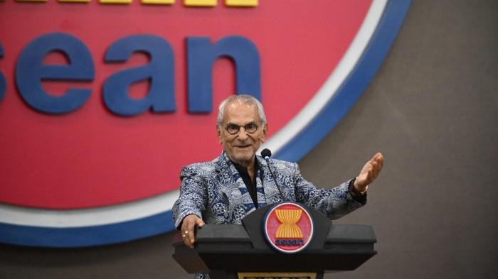 Prezidente Timor Leste Jose Ramos Horta hato'o diskursu iha Sekretariadu ASEAN iha Sexta-Feira, 1 Agostu 2025. POS-KUPANG.COM/HO-ASEAN