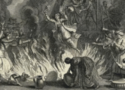 Hulton Archive/Getty Images Praktik sati merupakan tradisi India di mana seorang janda dibakar hidup-hidup di atas kayu pembakaran suaminya