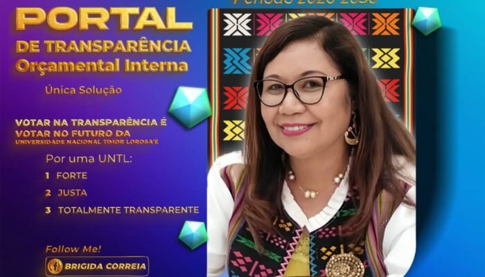 Brígida Correia kandidata ba Reitora UNTL perióde 2026-2031