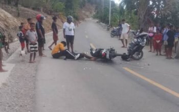 Ran joven pinta iha estrada ho asidente