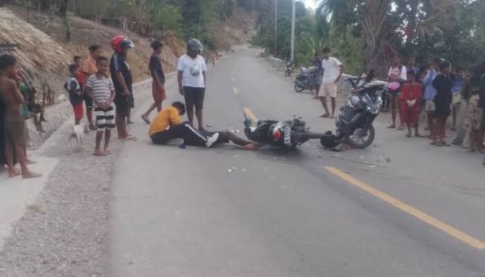 Ran joven pinta iha estrada ho asidente